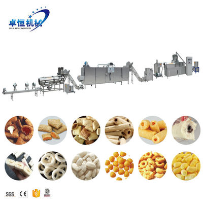 380v電圧の自動パフスナック食品生産ラインマシン