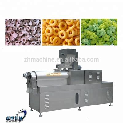 23*3*3m ツインスクリューエクストルーダー パフトウモロコシ パフライス チップス スナック 食品製造機