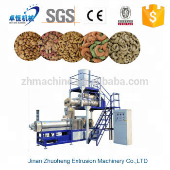 高級ステンレス鋼 小型・中型容量 ペットフードペレットエクストルーダー加工機械ライン