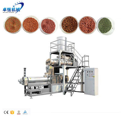 食品工場のためのダブルスクリューエクストルーダーマシン 沈み魚飼料ペレット生産ライン