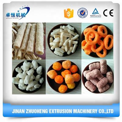 簡単な操作のための良いカスタマイズされた小パフコーンスナック食品エクストラダー製造機械