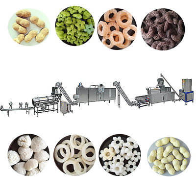 3000KG 工業用 脆い パフドトウモロコシチップス スナック 食品工場用 メーカー