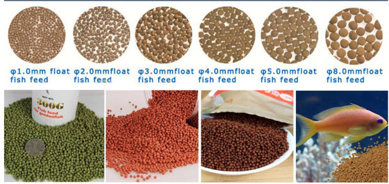 沈み込み・浮遊型ペレット製造用 304 ステンレス鋼の魚飼料ペレットエクストルーダー