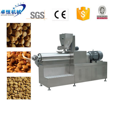 110-240 Kw デルタインバーター ペットフード生産ライン/高容量ドッグフードマシン