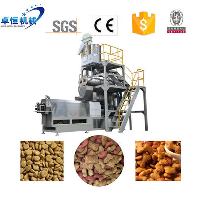 220V 380V 415V 440V ペットフード エクストルーダー デルタインバーター付き 乾燥猫用食品製造機