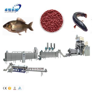 自動CADレイアウト 魚類 シュリンプ 飼料 食品加工ライン 工場のためのツインスクリュー エクストルーダー